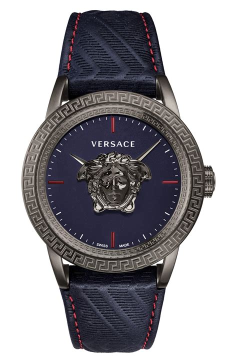 versace mens leather watch|where to buy Versace watches.